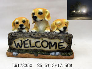 รูปปั้นสุนัขตกแต่งสวนพลังงานแสงอาทิตย์ ลดราคาพิเศษ ของตกแต่งสวนกลางแจ้ง รูปปั้นลูกสุนัขทันสมัย ทนทานต่อทุกสภาพอากาศ ของตกแต่งสวนแปลกใหม่ - Product Image 5