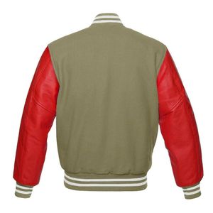 Winter Warm Wool Blend College Baseball <b>Varsity</b> Style Sports <b>Bomber</b> Custom Logo OEM Factory Wholesale Fashion <b>Jacket</b> for <b>Men</b> - Product Image 5