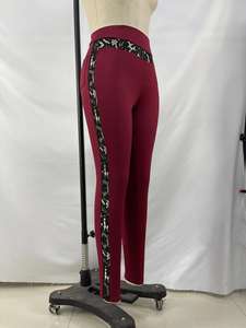 . Leggings actifs pour femmes Taille haute Tissu extensible confortable pour la course à pied Yoga Fitness Exercise et tenues quotidiennes - Product Image 3