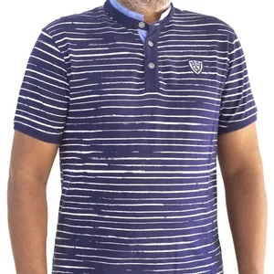 インドの輸出業者でメンズ半袖ポロメンズカラーTシャツBEING HUMAN MENS MANDARIN COLLAR Tシャツを製造