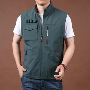 Gilet en cuir sans manches livraison gratuite imperméable coupe-vent Camping sport formel hommes chasse motocycliste vêtements d'extérieur de luxe - Product Image 4