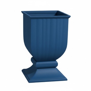 Maceta de Jardín Grande Vintage de Metal con Acabado de Cobre Antiguo, Estilo Clásico Decorativo con Dos Asas para Flores, para Hogar y Jardín - Product Image 2