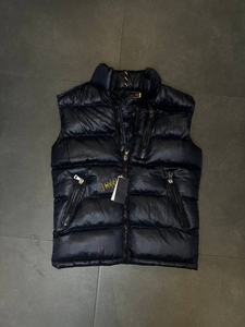 Gilet en laine coupe-vent décontracté grande taille pour hommes Gilet confortable et élégant Remplissage micro gel Col en V Saison d'hiver - Product Image 4