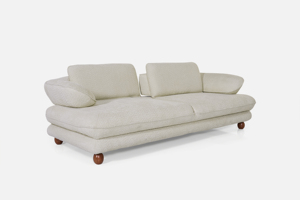 Canapé sectionnel convertible minimaliste italien DOSIN, trois places, revêtement en tissu, mobilier moderne pour chambre à coucher - Product Image 3