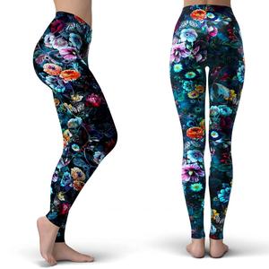 Venta caliente Mujeres Sublimación Leggings sin costuras Cintura alta Transpirable Push up Leggings de yoga transpirables - Product Image 2