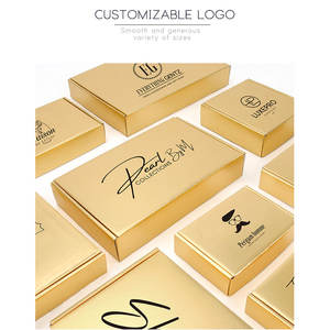 Caja de regalo de cartón de embalaje dorado, caja de jabón, cartón corrugado de 3 capas, admite la impresión de logotipo personalizado - Product Image 5