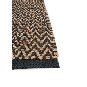 พรมทอแบนสีเบจและสีน้ำตาลลายเชฟรอนและลายทางจากเส้นใยปอกระเจาและป่าน สำหรับห้องนั่งเล่นหรือห้องนอน รุ่น PDJT-660 - Product Image 4