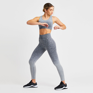 2pcs Seamless High Stretch Breathable Solid Pattern 2024 Light <b>Weight</b> <b>Women's</b> Yoga <b>Set</b> Sleeves Gym Wear Yoga <b>Set</b> Thumb Holes - Product Image 5