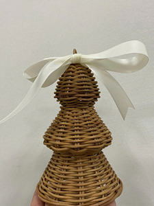 Navidad de ratán artesanal ecológica para decorar el hogar y el café Precio competitivo Adorno de ratán - Product Image 3