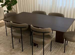 โต๊ะรับประทานอาหารอีเลนอเนกประสงค์ขนาด L1800 x W1000 x H730บ้านเฟอร์นิเจอร์ทันสมัยและเรียบง่าย - Product Image 5