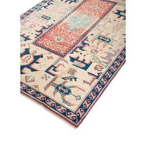 พรมขนสัตว์คลาสสิก Nuray สีเบจ-น้ำตาล ทอมือ ลายเรขาคณิต ทอแบบแบน สำหรับตกแต่งบ้าน ห้องนอน ห้องโถง รูปทรงสี่เหลี่ยมผืนผ้า ขนาด 9x12 - Product Image 2