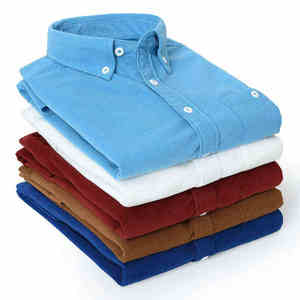 Vente en gros de chemises pour hommes respirantes à manches courtes en coton 100% Oxford | Chemise d'uniforme de bureau de couleur unie décontractée de grande taille - Product Image 3