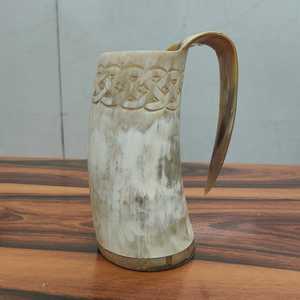 แก้วมักลายสัตว์แบบขัดสำหรับตั้งแคมป์ดีไซน์แบบธรรมชาติงานหัตถกรรมไวกิ้ง - Product Image 1