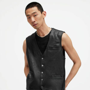 Chaqueta de cuero de calidad superior para hombre estilo con chaqueta de cuero de vaca 100% original - Product Image 4