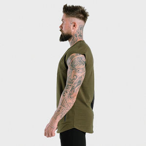 New Design 2025 Men <b>Sleeveless</b> T-Shirt Custom Drop Shoulder Box Tee Shirts <b>Sleeveless</b> T-Shirts for Man - Product Image 2