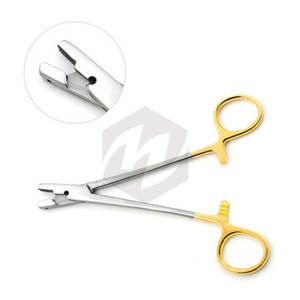 ที่ใส่เข็มตรึงกางเขน7 "เครื่องมือผ่าตัดทางการแพทย์ทังสเตนคาร์ไบด์เครื่องมือห้ามเลือดศัลยกรรมทั่วไปเกี่ยวกับศัลยกรรมกระดูก - Product Image 1