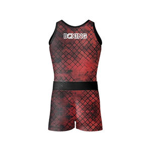 Conjunto de Uniforme de Boxeo con Camiseta Deportiva Transpirable y Pantalones Cortos Ligeros Diseñados para Mayor Comodidad Durante el Entrenamiento y el Sparring - Product Image 3