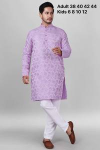 Pyjama Kurta élégant pour hommes et enfants par l'exportateur en gros Fabzone - Product Image 3