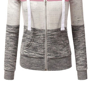 2025 nouveau gros à la mode fermeture éclair complète sweats à capuche pour femmes Anti-boulochage logo personnalisé fermeture éclair respirante pour femmes sweats à capuche - Product Image 6