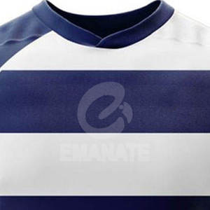 Conjunto de Uniforme de Rugby de Manga Corta Cómodo con Nombre de Equipo, Color Personalizado, 100% Poliéster, Logotipo Personalizado, Tallas Grandes, Camisetas y Pantalones Cortos Duraderos - Product Image 4