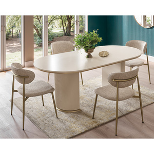 Juego de Comedor Moderno Aura Personalizable y Extensible de MDF, Juego Completo o Unidades Individuales en Varios Tamaños y Colores - Product Image 3