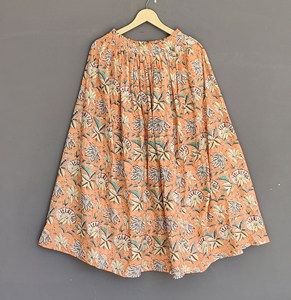 กระโปรงชายหาดยาวพิมพ์ลายสำหรับผู้หญิงผ้าคอตตอนระบายอากาศได้พร้อมรอบเอวธรรมชาติสำหรับกิจกรรมกลางแจ้งเทศกาลฤดูร้อน - Product Image 4