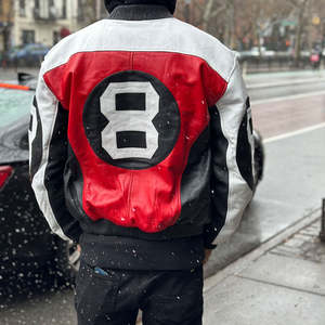 แจ็คเก็ตวิทยาลัยแบบวินเทจ แขนหนังปักโลโก้ตามสั่ง ผ้าขนสัตว์ผสมขนแกะ แจ็คเก็ตเบสบอลวิทยาลัยสำหรับผู้ชาย - Product Image 5