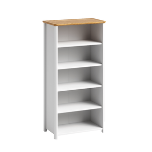 5-Tier Wooden Bookcase Storage Shelf Minimalist Display Cabinet for Home Office - Product Image 4