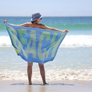 Toalla de playa multicolor con diseño de rayas teñidas de hilo de algodón 100% con el mejor precio clasificado Toallas de playa de golf de la India - Product Image 6