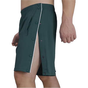 Pantalones cortos de recuperación postoperatoria para hombres de alta calidad con bolsillos, ropa adaptable para hombres de color sólido - Product Image 5
