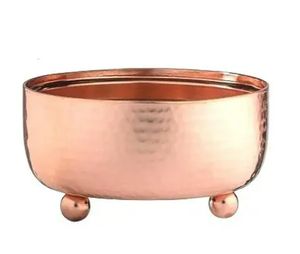 ชามทำเล็บเท้าทำจากทองแดงล้วนทรงกลมดีไซน์ใหม่จากผู้ส่งออกอินเดีย - Product Image 5