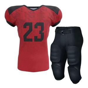 Uniforme de football américain confortable et respirant, taille plus, personnalisable, vêtements de sport, 100% polyester, uniforme pour jeunes et adultes - Product Image 1