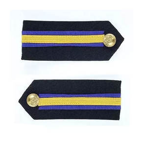 Charreteras personalizadas negras sólidas cómodas superventas Accesorios uniformes ceremoniales de color negro sólido Fabricación al por mayor - Product Image 3