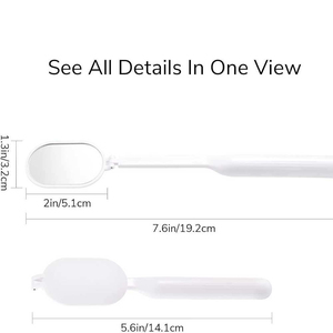 กระจกแต่งหน้าแบบติดผนังทรงกว้าง  ทำจากสแตนเลสชุบทอง  ด้านเดียว  สำหรับช่างต่อขนตา - Product Image 4