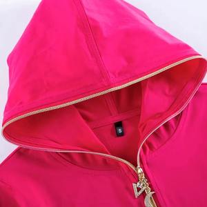 Sudadera con Capucha Holgada de Forro Polar para Mujer 2024, Bordada, Transpirable, Estampada, Informal, de Punto, para Primavera, Otoño e Invierno - Product Image 5