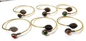 Bracelets en laiton plaqué or de luxe 2025, style bohème, design ailes, cadeau religieux bouddhiste tibétain pour femmes, anniversaire - Product Image 2