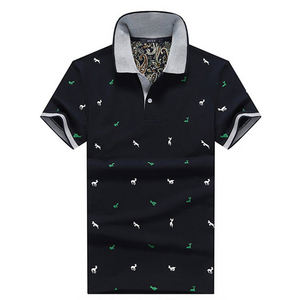 POLO de hombro de color personalizado APO para hombre, Polo de secado rápido transpirable de punto informal, top - Product Image 5