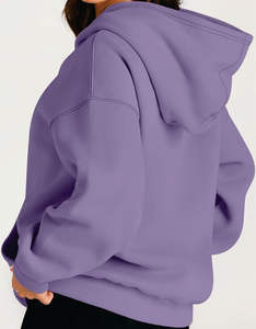 เสื้อฮู้ดผ้าถักโอเวอร์ไซส์สำหรับผู้หญิง, เสื้อสเวตเตอร์ขนแกะที่สมบูรณ์แบบสำหรับฤดูใบไม้ร่วง/ฤดูหนาว - Product Image 1