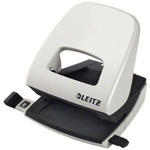 เครื่องเจาะกระดาษ Leitz NeXXt 5008 ขนาด 8 ซม. สำหรับกระดาษหนา 80 กรัม/ตร.ม. พร้อมรางนำกระดาษ สีเทา ความจุ 30 แผ่น - Product Image 3