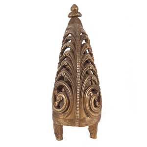 Figurines de bateau de paon doré en laiton indien fait à la main Radha Krishna, Statue, décoration de la maison, articles cadeaux 22x8 cm SNC-281 - Product Image 5