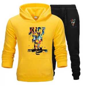 Trendy Black Color Winter Warm Tracksuit With Custom Logo & Tracksuits For unisex Wear in Gym/ - Product Image 6