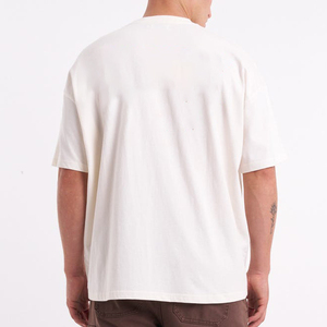 High Quality Loose 230gm 100% Cotton <b>Tshirts</b> Oversized Custom Logo Plain Mens T Shirt - Product Image 4