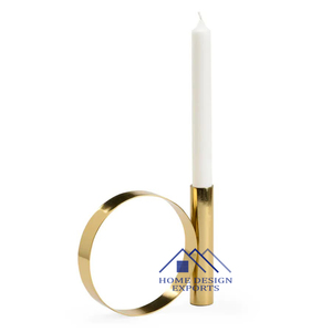 Décoration pour la maison Hôtels et restaurants Design élégant Bougeoir décoratif doré - Product Image 2