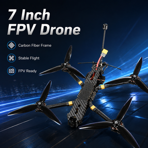 Drone FPV 7 pouces, quadricoptère, cadre en fibre de carbone, moteur sans balais, caméra FPV, drone léger pour freestyle, OEM ODM - Product Image 2