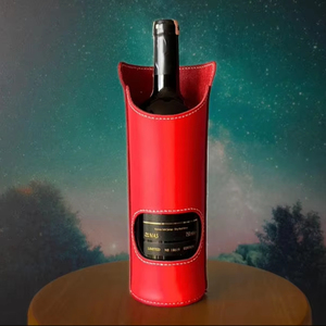 Titular de vino Pdf Patrón Botella Bolsa Plantilla de cuero Cuero Diy Bolsa de transporte de vino - Product Image 1