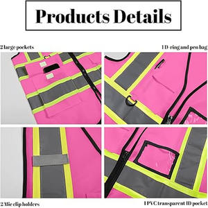 Chaleco de Alta Visibilidad para Hombre, Nuevo, Económico, de Moda, con Logotipo/Colores Personalizados, Transpirable, Ligero, en Oferta - Product Image 4