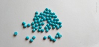 Véritable Arizona Turquoise Cabochon 5mm Rond Bleu Turquoise Dos Plat Pierres Précieuses Lâche Véritable Turquoise Cabs Lot