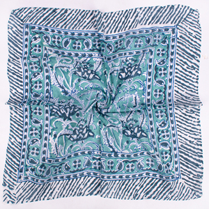 ผ้าพันคอผ้าฝ้ายพิมพ์ลายดอกไม้อเนกประสงค์ ระบายอากาศได้ดี เป็นมิตรกับสิ่งแวดล้อม ใช้พันศีรษะ ปิดคอ ปิดหน้า สำหรับกิจกรรมกลางแจ้ง - Product Image 4