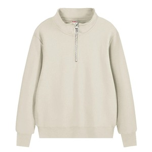 Haut léger à fermeture éclair quart hommes tissu extensible en polyester évacuant l'humidité conçu pour les entraînements et une utilisation en extérieur marque personnalisée - Product Image 3