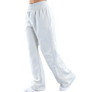 กางเกงวอร์มผู้หญิงดีไซน์ใหม่ปี 2026 ทรงโอเวอร์ไซส์ สำหรับเล่นกีฬา ออกกำลังกาย ผ้าฟลีซเนื้อนุ่ม สีพื้น ขากว้าง ใส่ได้ในฤดูใบไม้ร่วง - Product Image 2